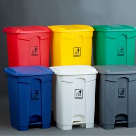 papelera de reciclaje, como usar las papeleres de reciclaje, colores de papeleras de reciclaje, uso correcto colores de papelera
