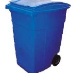 contenedor  litros azul