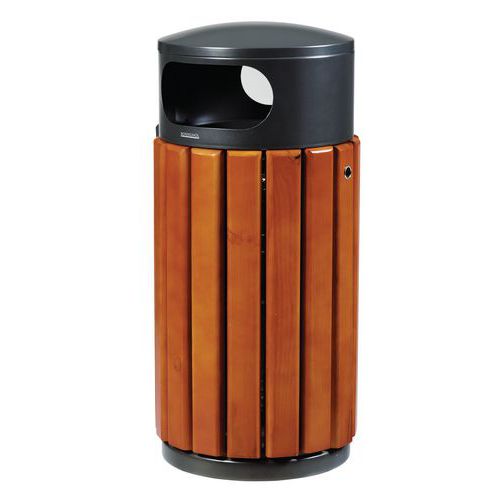 papelera madera reciclaje  litros