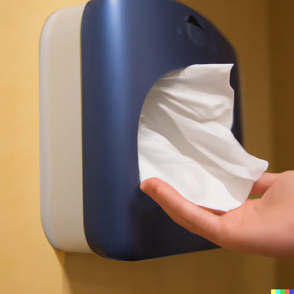¿Cómo abrir el dispensador de papel de manos?